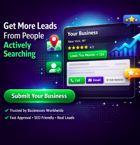 Discover trusted businesses, verified service providers, and top companies across multiple industries in one place. Search, compare, and connect with the right business to meet your needs—fast, reliable, and hassle-free.