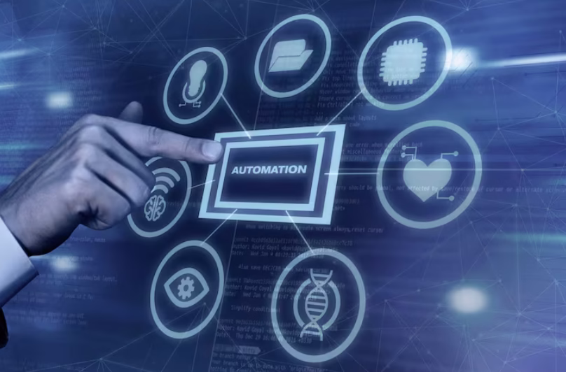 AI automation blends artificial intelligence (machine learning, natural language processing, predictive analytics) with traditional business automation tools. Instead of simply executing repetitive tasks, AI tools learn patterns, make intelligent decisions, and improve over time.